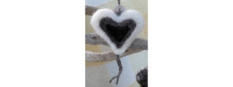 Three coloured heart
